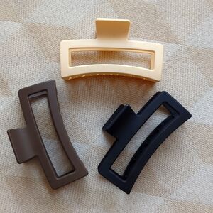 Amazon square claw clips multi neutral colors